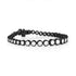 Dominique Cohen round bezels white diamond tapering tennis bracelet in 18k black gold<span class='visuallyhidden'>; shop help at 760-978-9297.</span>
